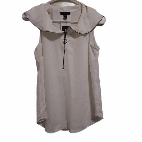 Kenneth Cole blouse white xs NWT - Picture 1 of 16